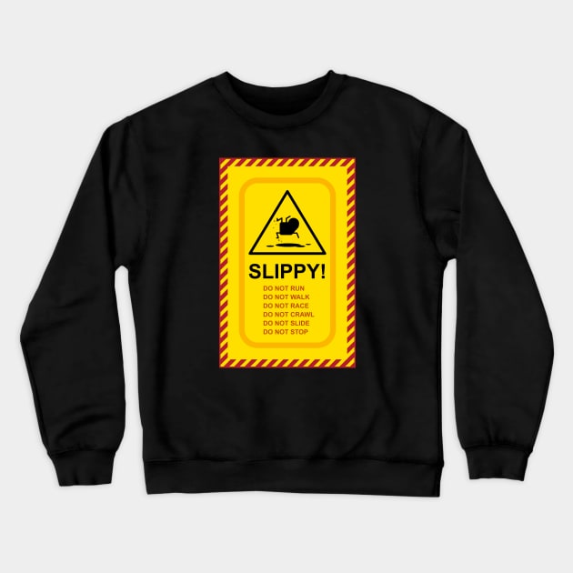 Slippy Sign - Amazing World of Gumball Crewneck Sweatshirt by Roufxis